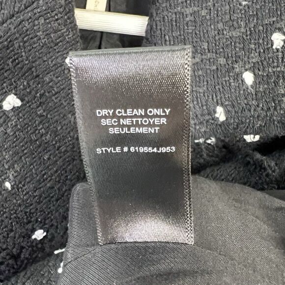 Rebecca Taylor Black Polka Dot Double Breasted Tweed Jacket - Picture 8 of 8